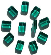 10 20x15x7mm Light Emerald Bricks